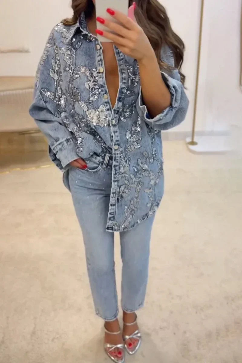 Soraya Denim Revers-Sæt