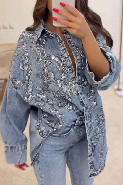 Soraya Denim Revers-Sæt