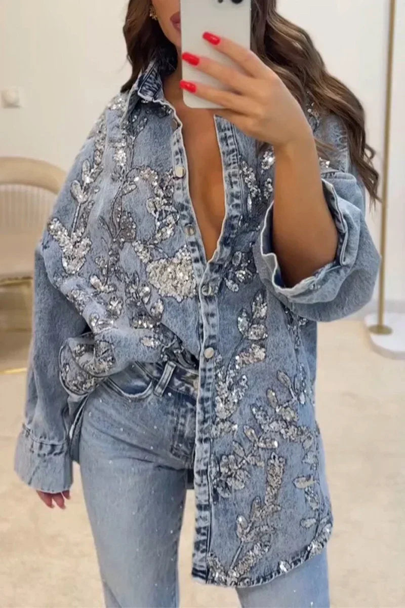 Soraya Denim Revers-Sæt