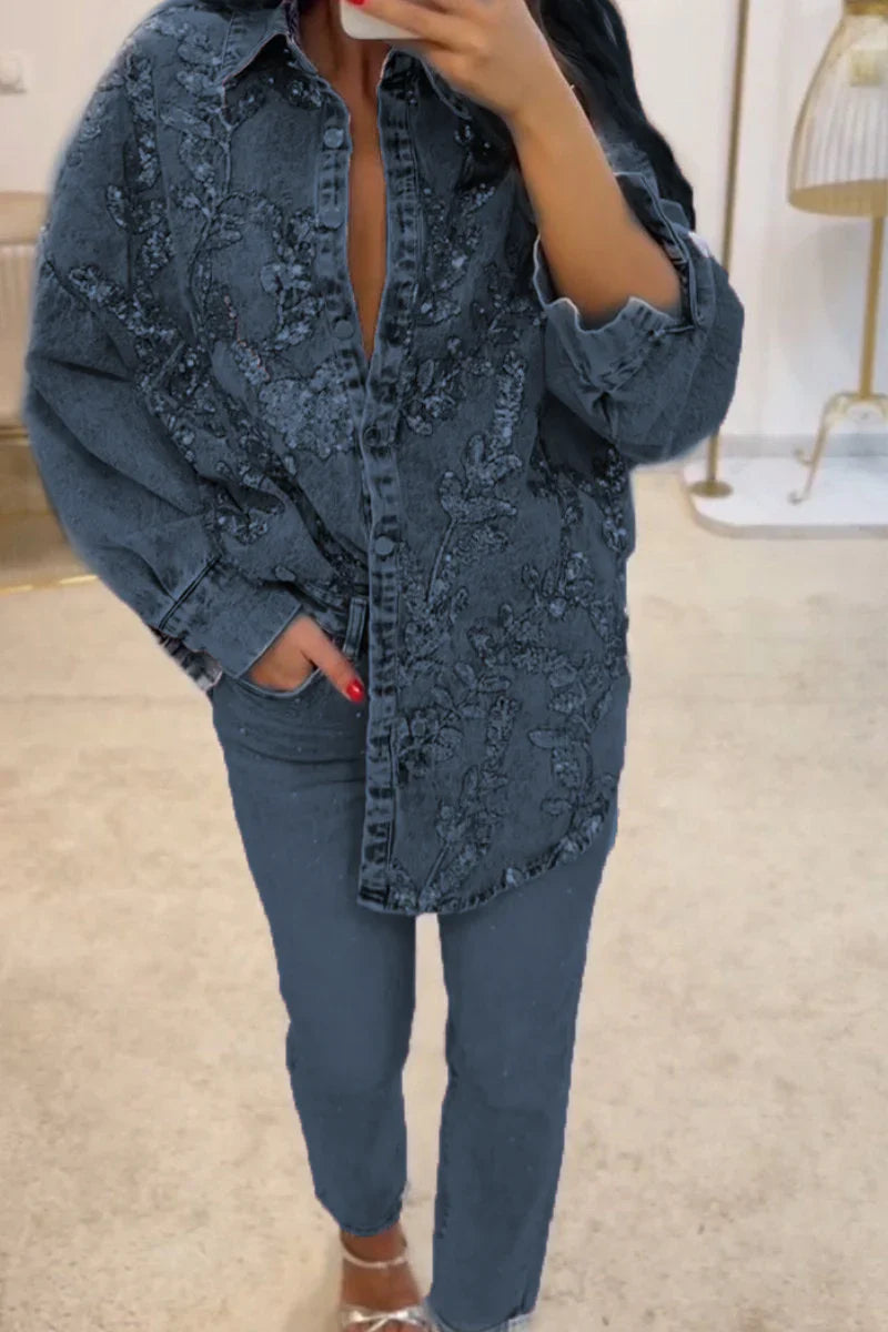 Soraya Denim Revers-Sæt
