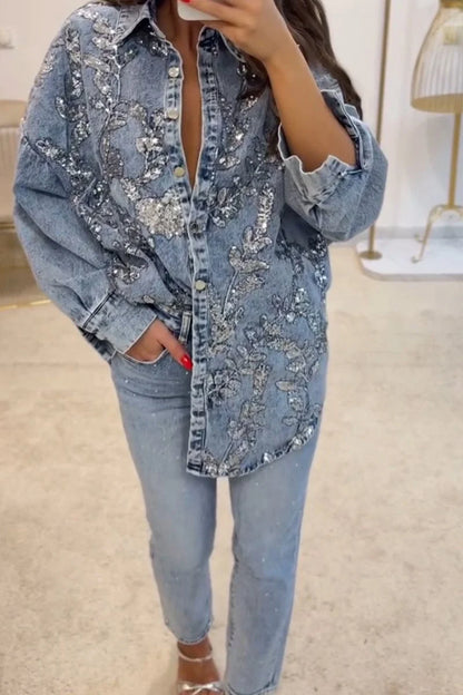Soraya Denim Revers-Sæt